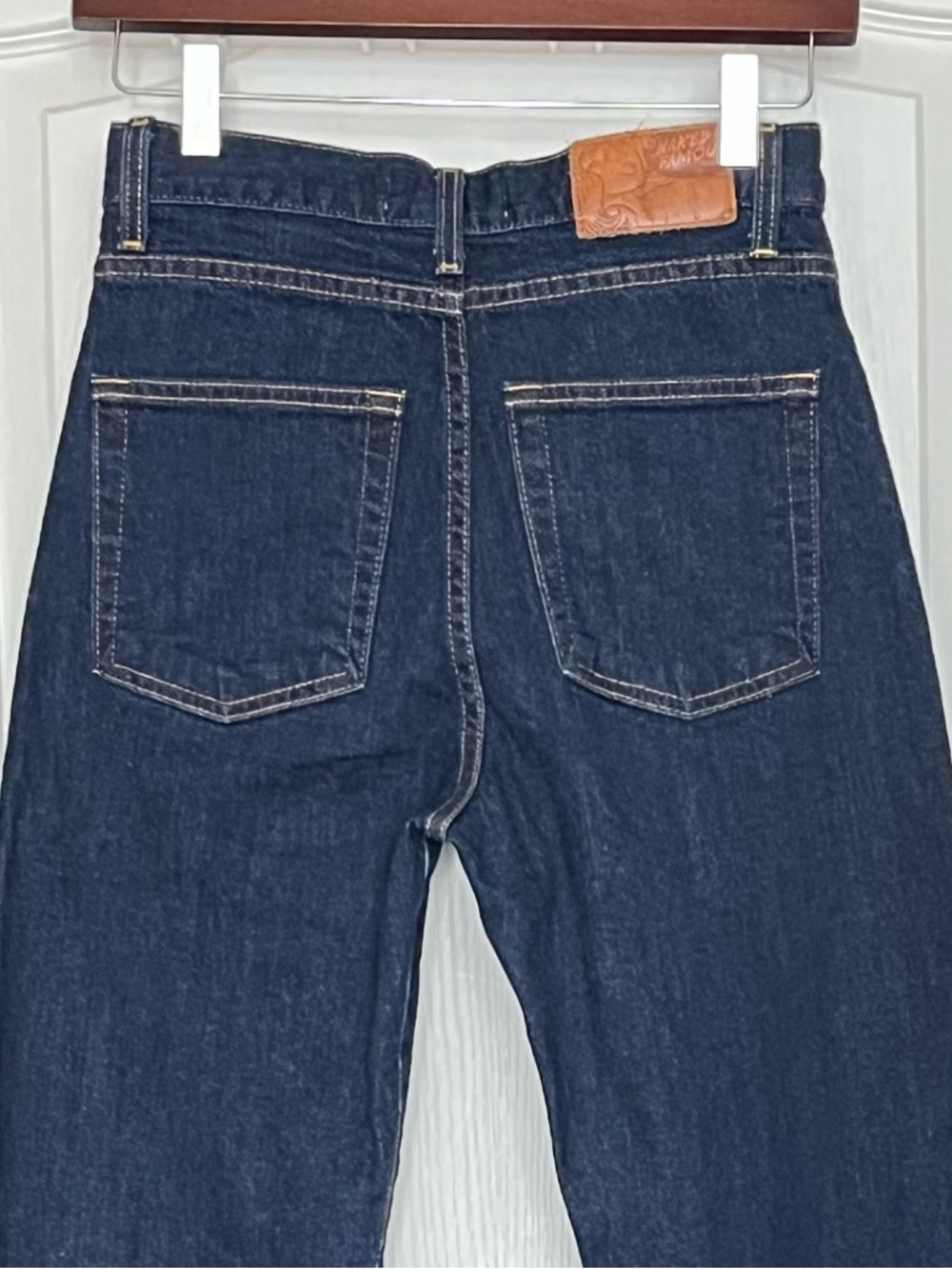 Naked & Famous Classic Fit Karui Stretch Selvedge Jeans High Rise 25 Blue Indigo - Picture 6 of 16